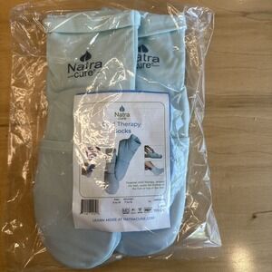 Natra Cure Cold Therapy Socks Gel Ice Treatment for Feet Heel Swelling Arch Blue